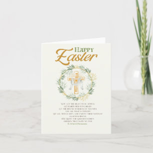 Elegant Easter Greeting Holiday Card