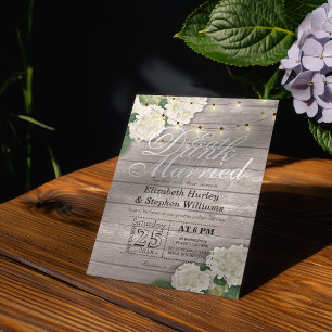 Elegant EAT Drink & Be Married Wedding Invitations