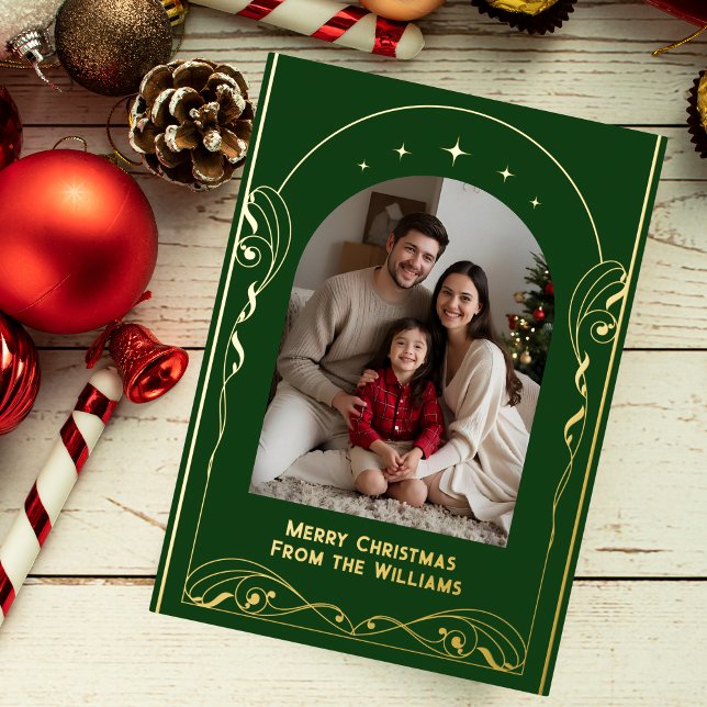 Elegant Editable Christmas Card Template Holiday (Creator Uploaded)