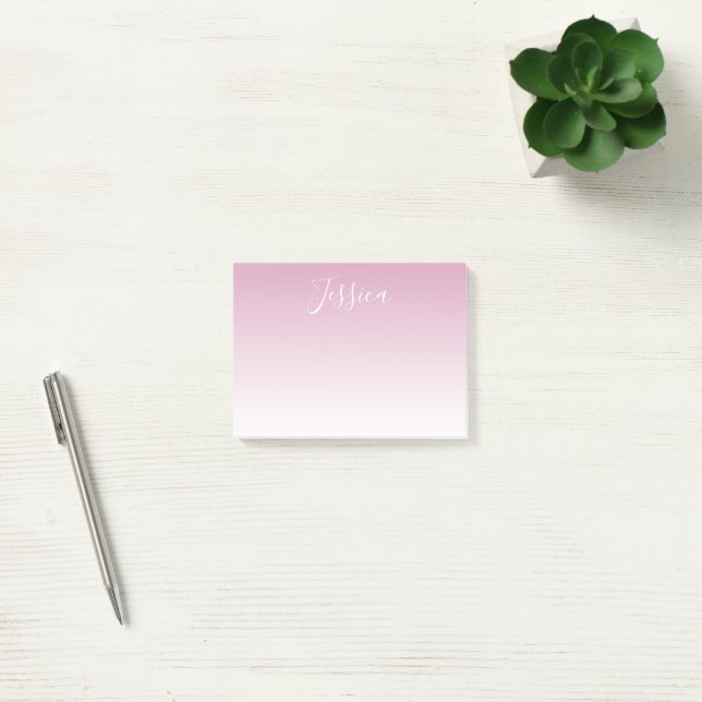 Elegant & Editable Colour Ombre Post-it Notes (Office)