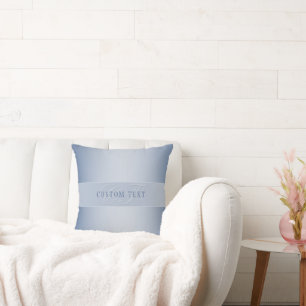 Elegant Editable Monogram Script Writing   Blue Cushion