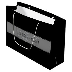 Elegant Editable Script Business Name/other Text Large Gift Bag