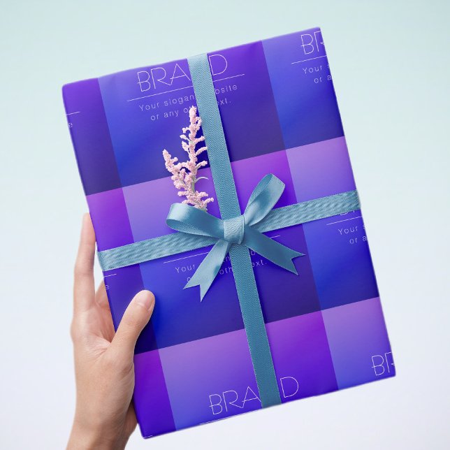 Elegant Editable Text & Modern Fading Purple Colou Wrapping Paper (Creator Uploaded)