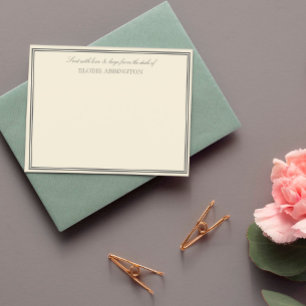 Elegant Eggshell Sent With Love & Hugs Card