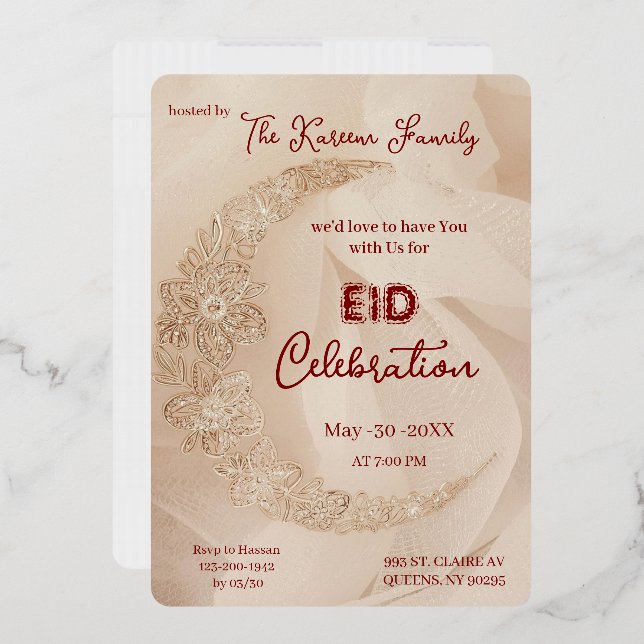 Elegant EId Celebration  Eid Party Invitation (Envelope)