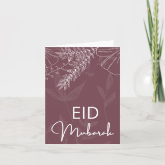 elegant eid mubarak card