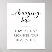 Elegant Electronics Charging Wedding Sign