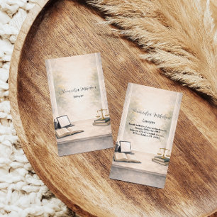 Elegant Elegant Lawyer Desk Professional Branding Business Card