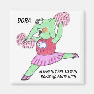 Elegant Elephant Magnet