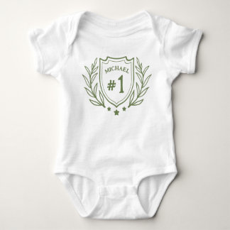Elegant emblem for 1st Birthday Personalised Baby Baby Bodysuit