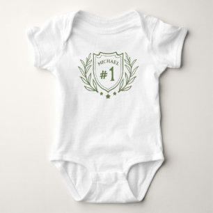 Elegant emblem for 1st Birthday Personalised Baby Bodysuit