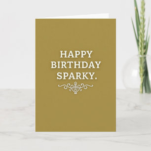 Elegant Embossed Birthday Card