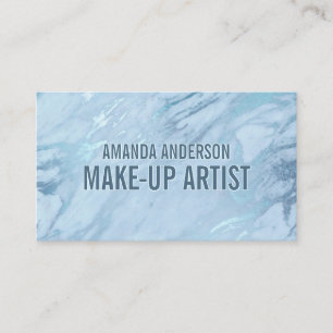 Elegant Emerald Blue Marble Business Card