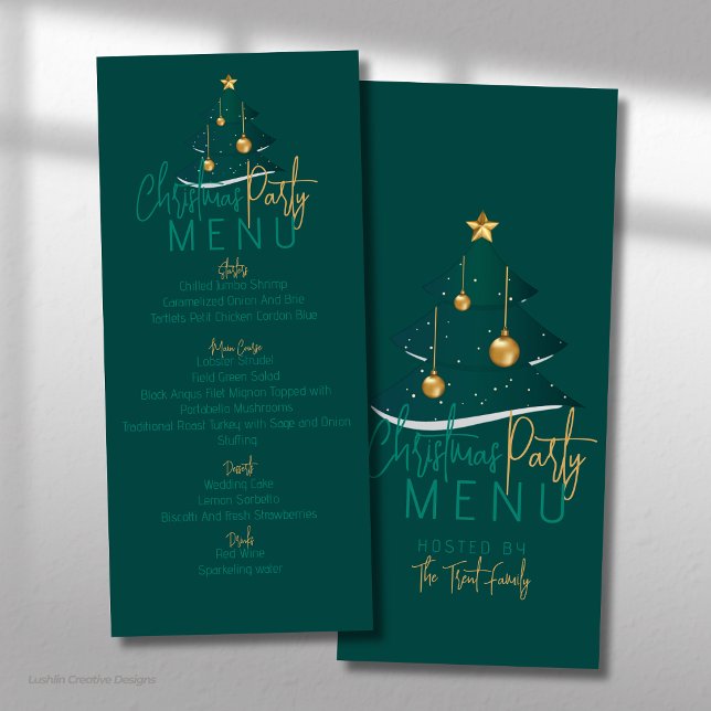 Elegant Emerald Christmas Tree Menu (Creator Uploaded)