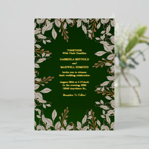 Elegant Emerald Green and Gold Wedding