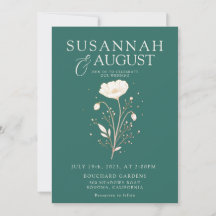 Elegant Emerald Green Floral Wedding
