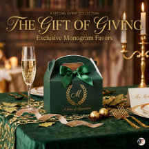 Elegant Emerald Green & Gold Laurel Wreath Monogra