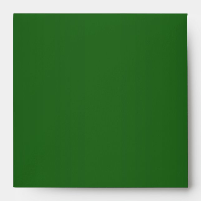 Elegant Emerald Green Linen Envelopes (Front)