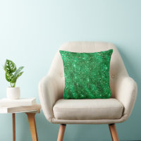 Elegant Emerald Green Studded Diamond Pattern
