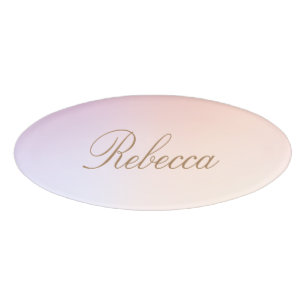 Elegant Employee Staff Magnetic Name Tag Badge