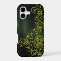 Elegant Emrald Green Damask