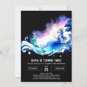 Elegant Enchanted Princess Birthday Invitation