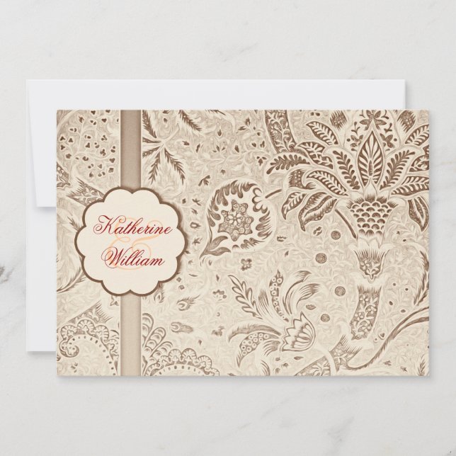 elegant engagement party invitations (Front)