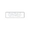 Elegant English Cursive Return Address