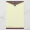 Elegant Envelope (eggplant) Monogram Stationery
