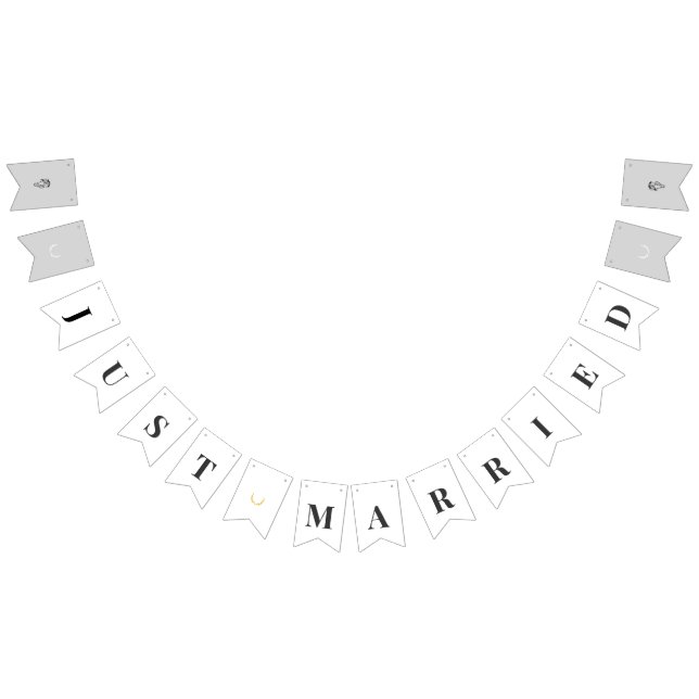 Elegant Equestrian Just Married Bunting Banner (All)