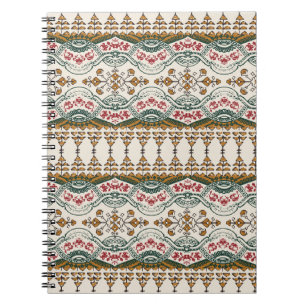 Elegant Ethnic Floral Boho Border Notebook
