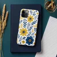 Elegant Ethnic Mediterranean Floral Art Pattern