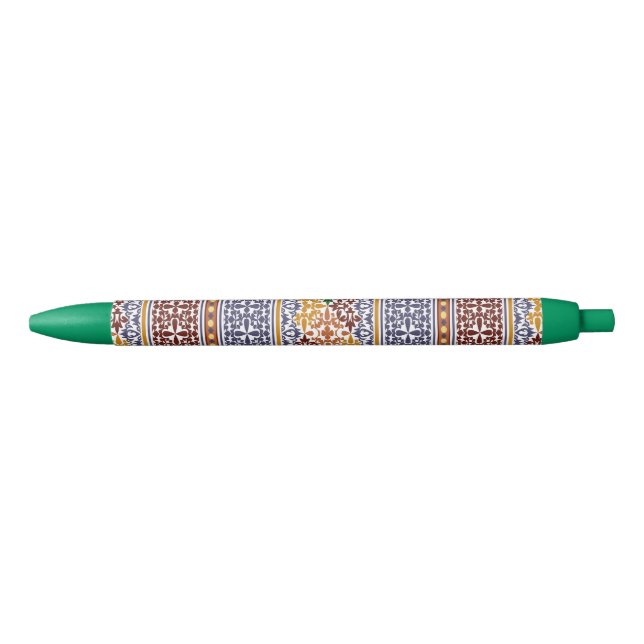 elegant ethnic pattern  black ink pen (Front)