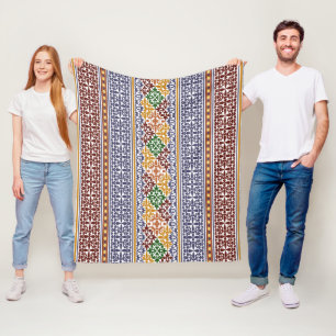 elegant ethnic pattern   fleece blanket