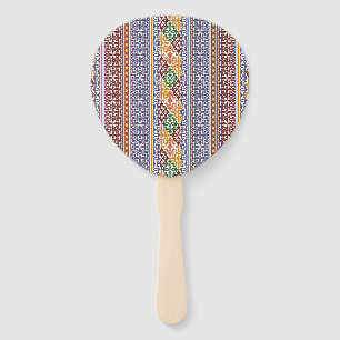 elegant ethnic pattern hand fan