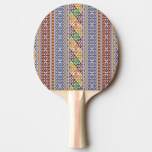 elegant ethnic pattern  ping pong paddle