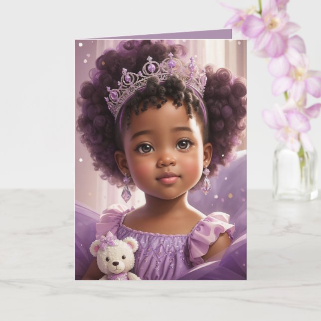 Elegant Ethnic Purple Princess Card (Orchid)