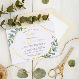 Elegant Eucalyptus Baptism Or Christening Real