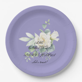Elegant eucalyptus botanical Paper Plate