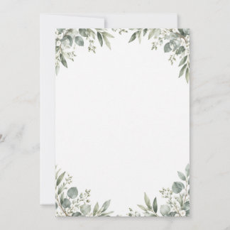 Elegant Eucalyptus Botanical Save the Date