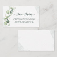 Elegant Eucalyptus Bridal Display Shower