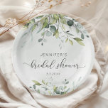 Elegant eucalyptus bridal shower napkins paper plate<br><div class="desc">Elegant eucalyptus bridal shower napkins Paper Plates.
Matching items available.</div>
