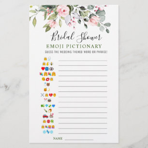 Elegant Eucalyptus Double-Sided Bridal Shower Game