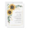 Elegant Eucalyptus Floral Sunflower Bridal Shower