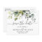 Elegant Eucalyptus Floral Wedding Save the Date