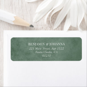 Elegant Eucalyptus Green Wedding Return Address