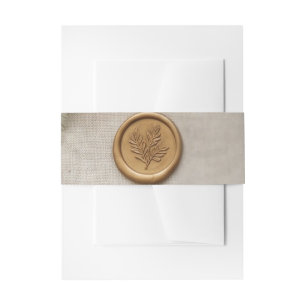 Elegant Eucalyptus Greenery Belly Bands Invitation Belly Band