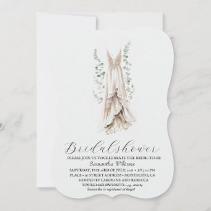 Elegant Eucalyptus Greenery Bridal Shower Invitation