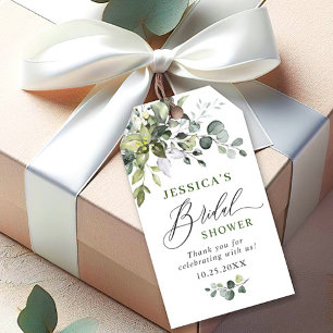 Elegant Eucalyptus Greenery Favour Thank You Gift Tags