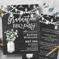 Elegant Eucalyptus Greenery Graduation BBQ Party